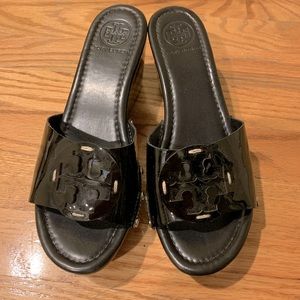 Tory Burch Patent Leather Wedge